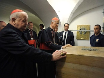 Foto durante a consagração do Papa João Paulo II. (REUTERS)