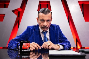 Martín Bossi en el rol de Zamudio en Crimen Desorganizado. (Crédito: Marian Landet / Netflix ©2026)
