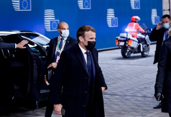 El presidente francés, Emmanuel Macron,