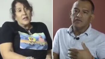 Padres de bomberos fallecidos en