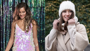 Calzones amarillos y ropa brillante