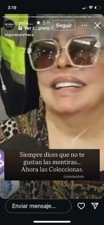 Yolanda Andrade no suelta el