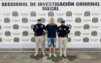 El sujeto se hacía pasar como obrero en la ciudad de Cali, para pasar desapercibido por las autoridades - crédito Alcaldía de Cali