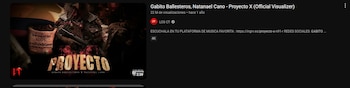 Gabito Ballesteros y Natanael Cano lo mencionan en Proyecto X. (YouTube)
