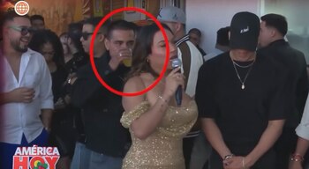 El reencuentro en pleno show