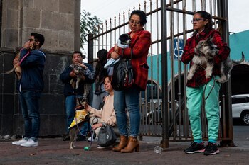 Feligreses acudieron también a la