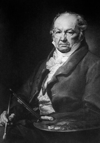 ""El pintor Francisco de Goya"" óleo del pintor valenciano Vicente López, realizado en 1826. EFE/jgb/Archivo