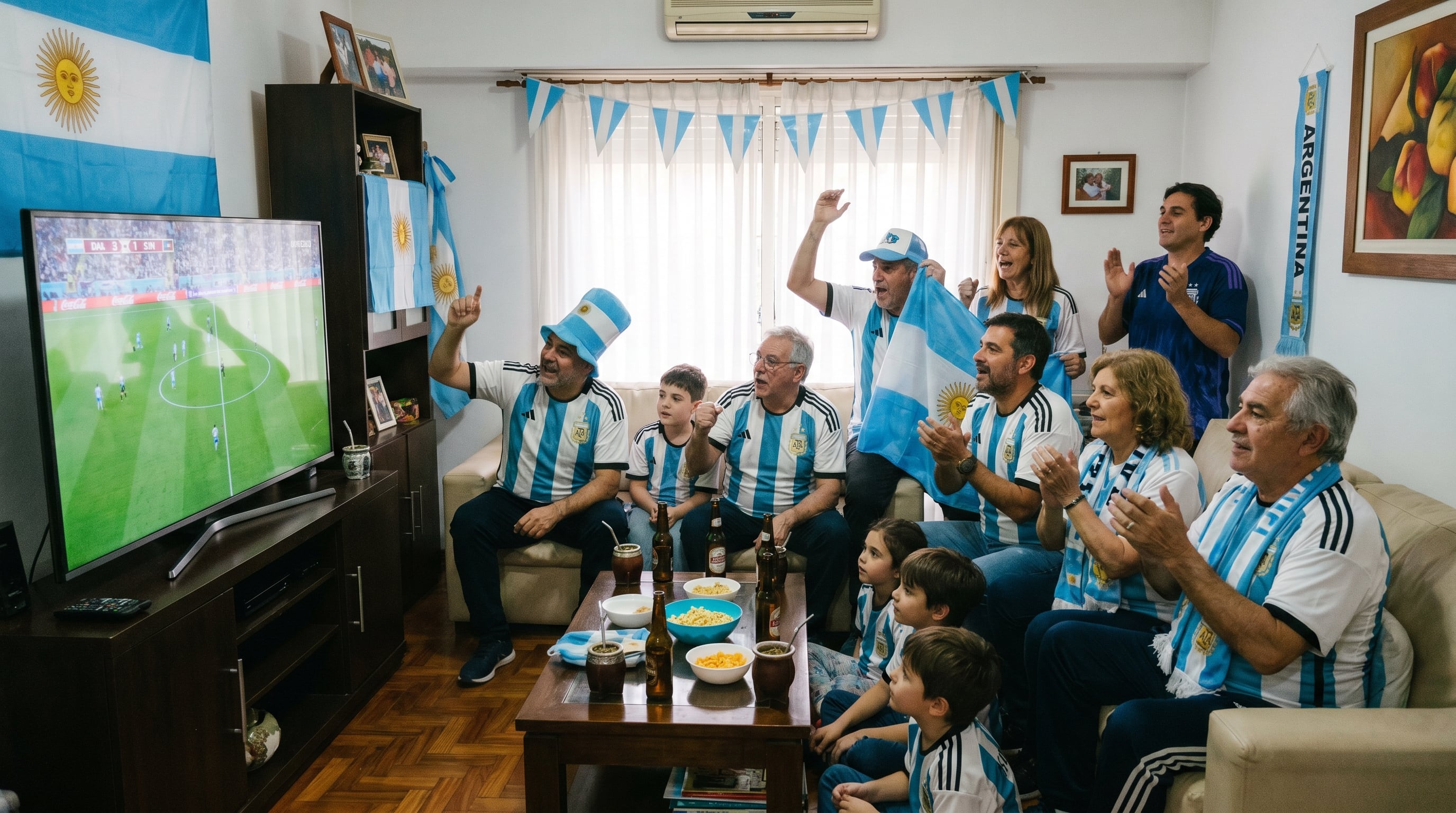 Durante los partidos del Mundial, el país se paraliza casi por completo. (Imagen Ilustrativa Infobae)