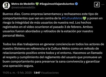 pronunciamiento del metro -