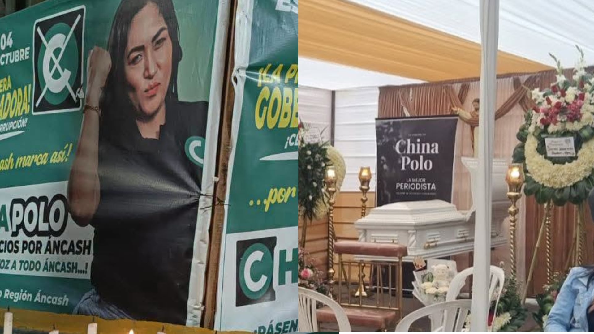 Restos de ‘La China’ Polo son velados en Comas luego de ser asesinada frente a sus simpatizantes en Caraz