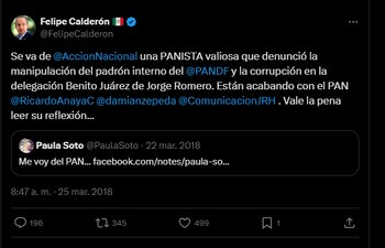 Así fue como el expresidente