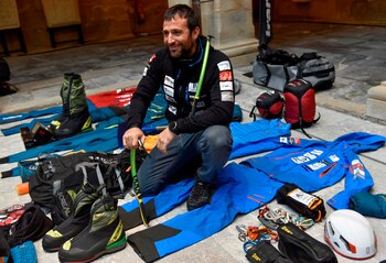 El montañero Alex Txikon. EFE/Miguel