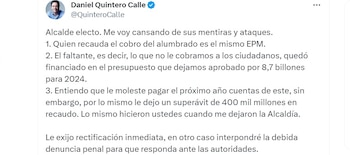 Daniel Quintero le respondió a