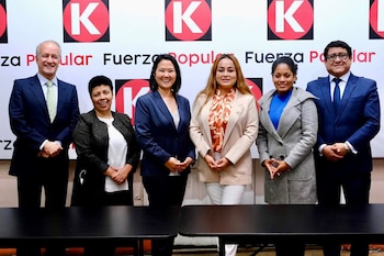 Keiko Fujimori y Rosangella Barbarán