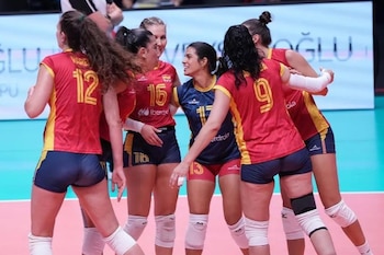22/08/2026 La selección española femenina de voleibol, durante un partido.
EUROPA ESPAÑA DEPORTES
RFEVB