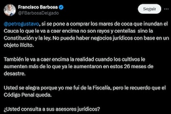 Francisco Barbosa señaló que la