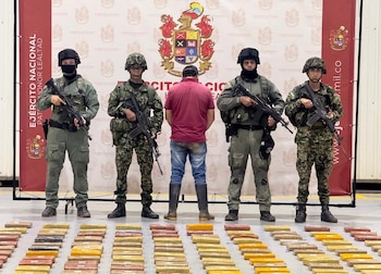 La droga incautada, avaluada en