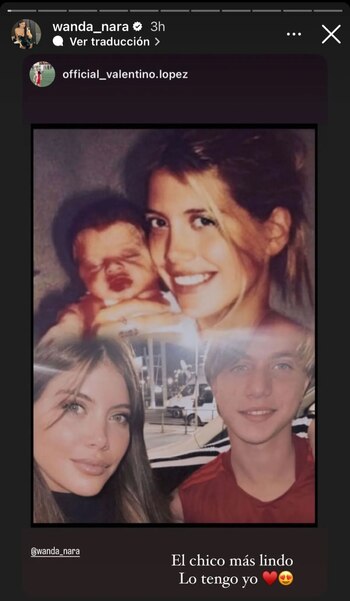 Wanda Nara y Valentino López