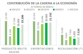 Gráfico de la cadena de economía