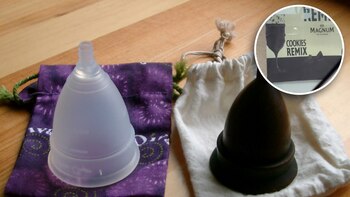 Española confunde copa menstrual con