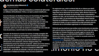 La exviceministra sostuvo que McNeil había colaborado formalmente con las investigaciones relacionadas con Angie Peña. (FOTO: X)