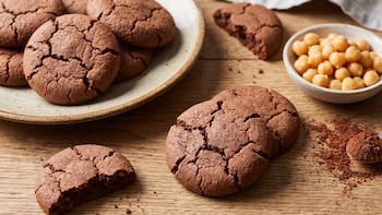 Receta de galletitas de garbanzo y cacao, rápida y fácil