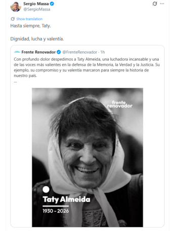 Reacciones despedida Taty Almeyda