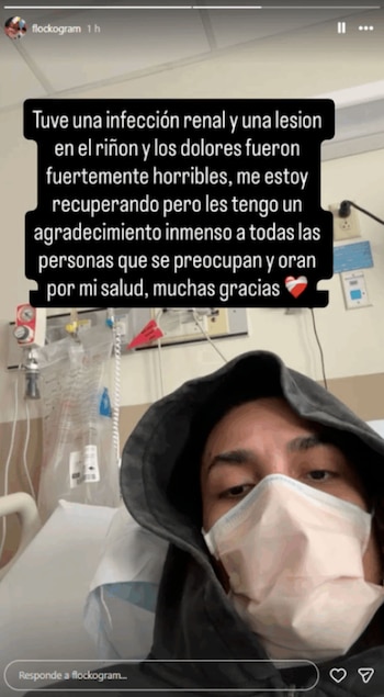 Durante casi una semana internado,