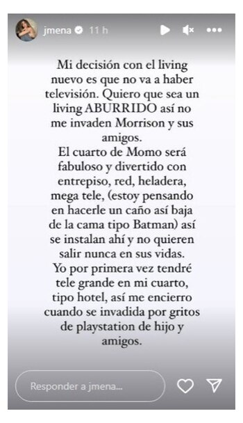 Jimena Barón está remodelando su