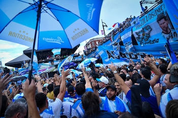 Banderazo argentino en Atlanta