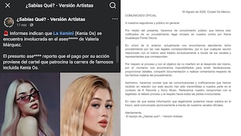 “¿Sabías qué? – Versión Artistas" reconoce la notificación del proceso que habría emitido Kenia OS en su contra
(RS)