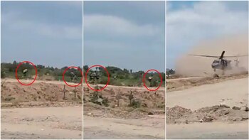 El operativo fue captado por