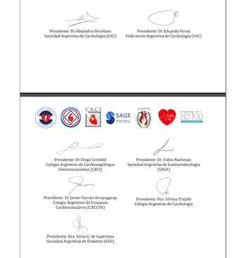 Aquí las firmas de los