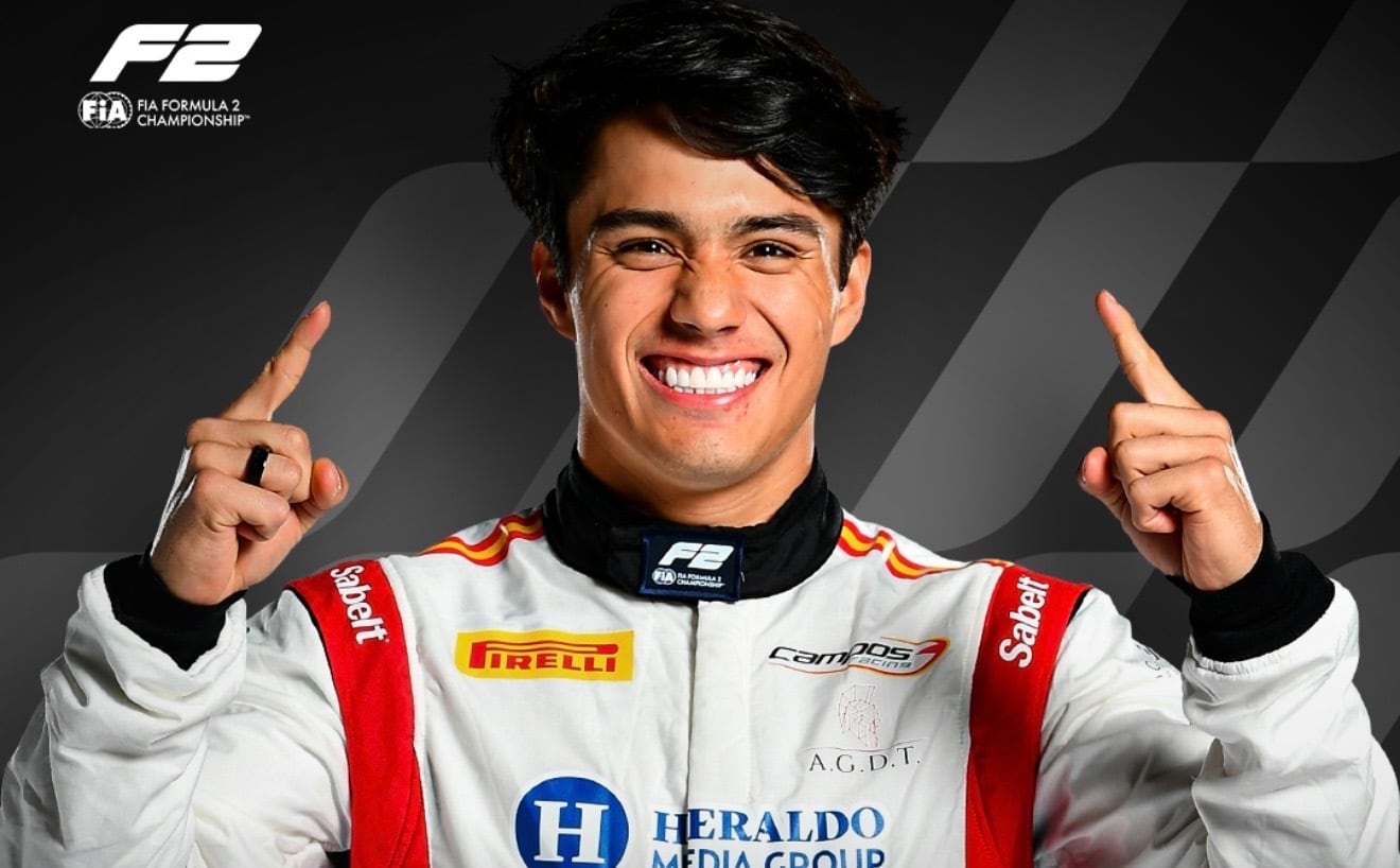 Noel León se prepara para competir en México. (@formula2 / Instagram)
