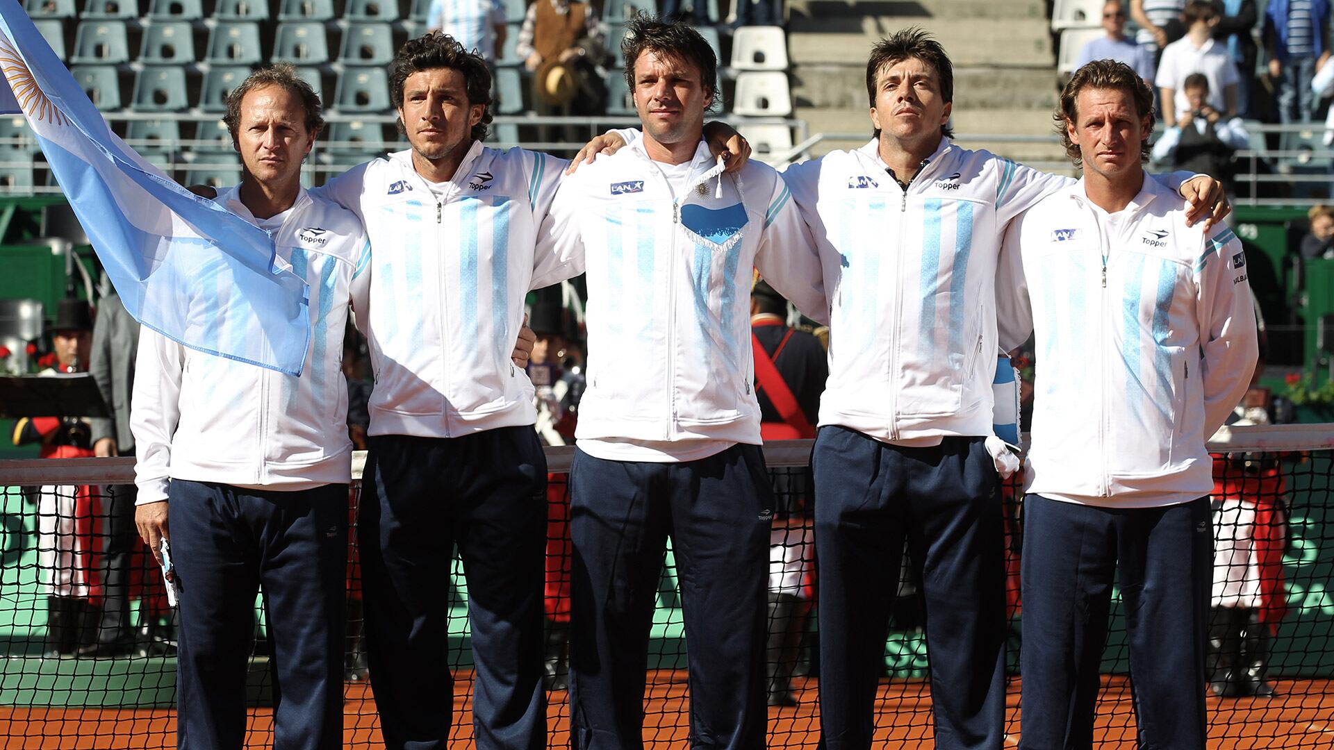 La Selección Argentina de Copa Davis YPF logró vencer por primera vez a Francia en la temporada 2013 (Foto: Sergio Llamera / AAT)