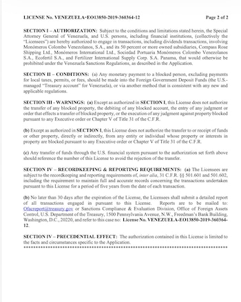 La autorización, solicitada formalmente por