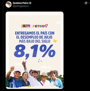 Gustavo Petro - crédito @petrogustavo/x