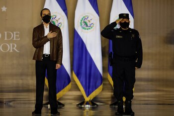 El presidente Nayib Bukele y