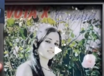 Emma Coronel difundió una fotografía de su adolescencia como candidata a reina de la Feria del Café y la Guayaba en Canelas, Durango. (Captura de pantalla/TikTok)