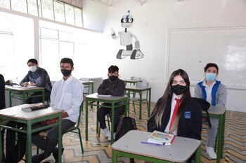 Estudiantes del colegio José Felix