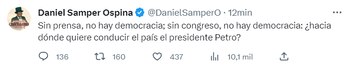 Por otra parte, el periodista