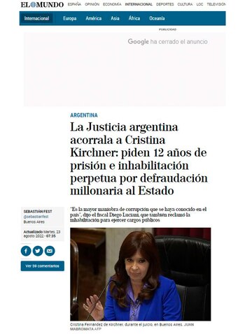 La cobertura de el diario