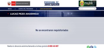 Lucas Pezo Amaringo no forma