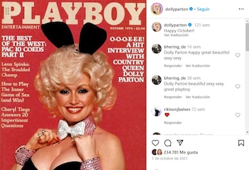Dolly Parton posó para Playboy