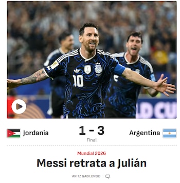 Portadas medios del mundo - Argentina Jordania
