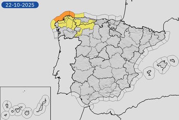 Mapa de alertas meteorológicas por