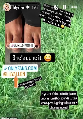 Allen compartió su nueva aventura