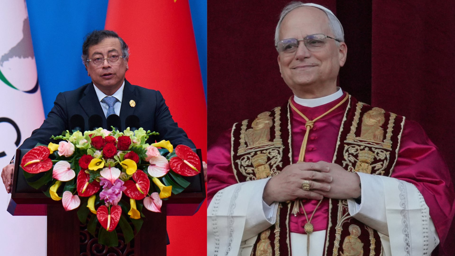 El presidente Petro mencionó que la Iglesia Católica busca ir de la mano con los proyectos progresistas - crédito Andrew Medichini/AP/Associated Press