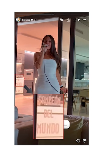 El sticker que tiene Messi