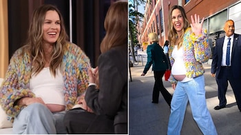 Hilary Swank defiende su embarazo a los 52 años y cuestiona las críticas que reciben las madres “demasiado mayores”